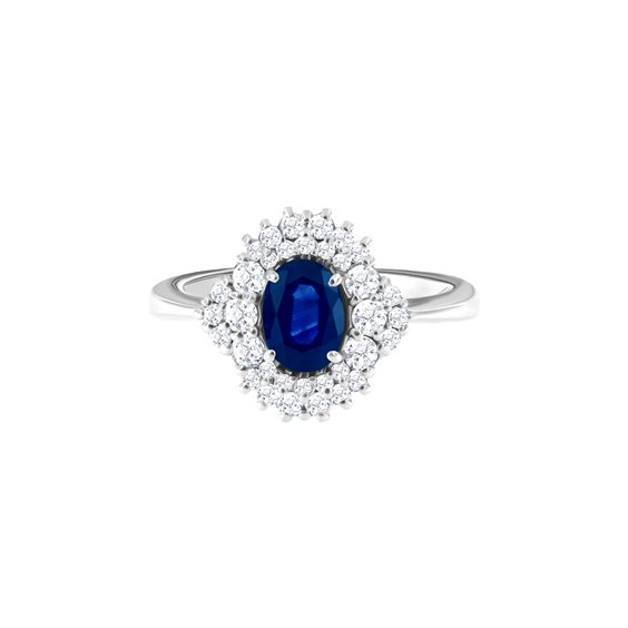 Anello Roman Gioielli Donna NUVOLA in Oro bianco Zaffiro 1.58 Ct R752A24N61M125 - R752A24N61M125